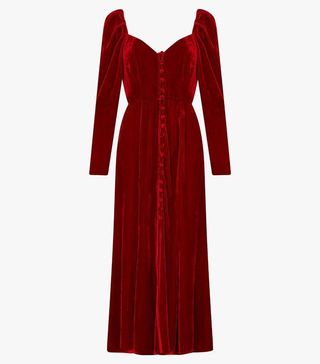 Ghost + Sydney Silk Velvet Dress