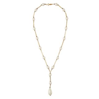 Chanel + Vintage 1980s Faux Pearl Necklace