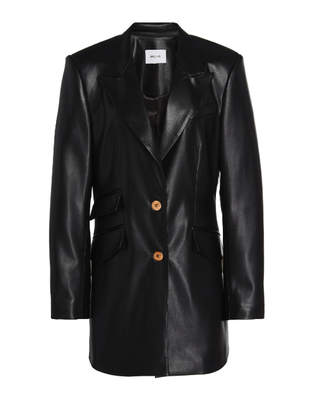 Nanushka + Cancun Faux Leather Blazer