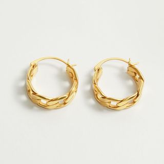 Mango + Link Hoop Earrings