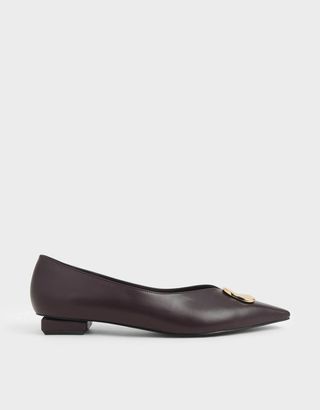 Charles & Keith + Metal Accented Ballerina Flats