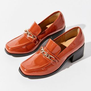 Urban Outfitters + Gema Chain Trim Heeled Loafer