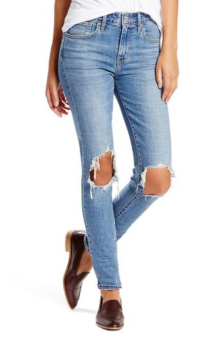 Levi's + 721 Ripped High Waist Skinny Jeans