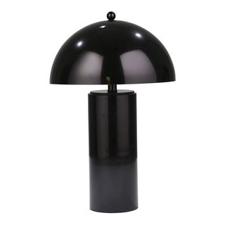 Sagebrook Home + Metal Dome Table Lamp, Black, 22