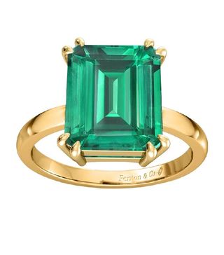 Fenton & Co + Solitaire Emerald Emerald 18kt Yellow Gold