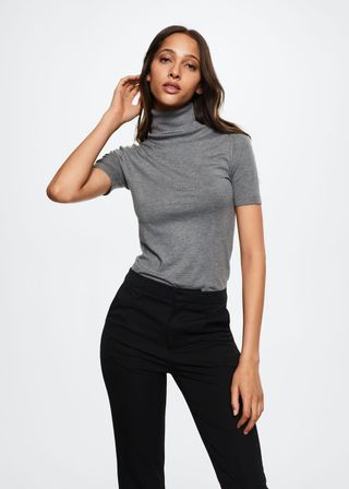 Mango + Turtleneck Knitted Sweater