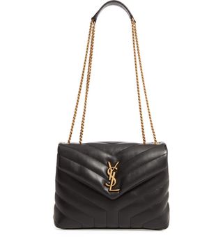 Saint Laurent + Small Loulou Leather Shoulder Bag