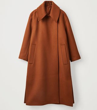 COS + Wool Coat With Oversized Collar
