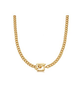 Missoma + Lucy Williams Gold T Bar Chain Necklace