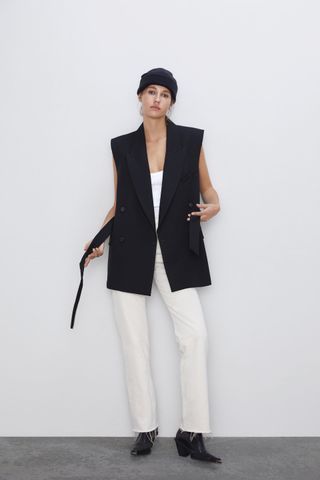Zara + Belted Vest