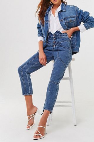 Forever 21 + High-Rise Ankle Jeans