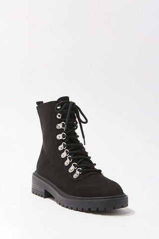 Forever 21 + Faux Suede Combat Boots