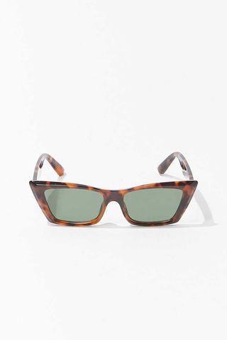 Forever 21 + Rectangle Tortoiseshell Sunglasses