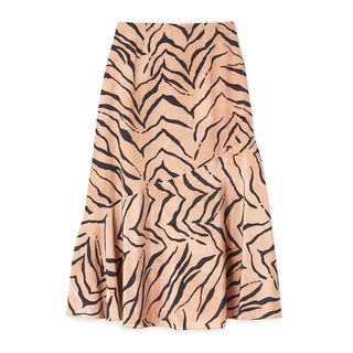 Lily and Lionel + Tiger Print Midi Skirt