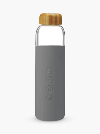 Soma + Glass Drinks Bottle With Bamboo Lid