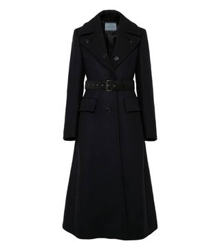 Prada + Belted Wool-Twill Coat