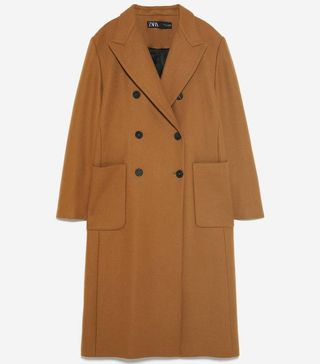 Zara + Long Coat With Pockets