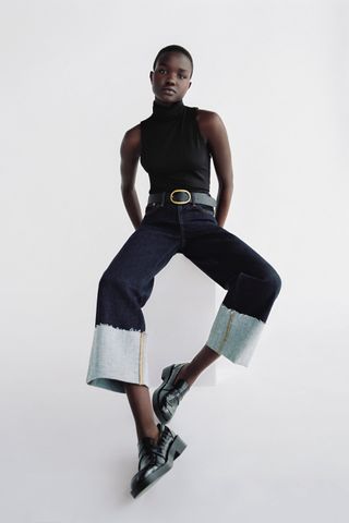Zara + Stretch Turtleneck Bodysuit