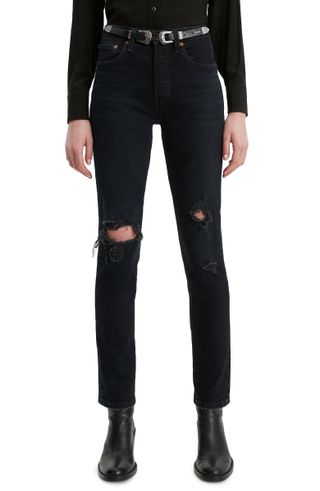 Levi's + 501 Ripped Skinny Jeans
