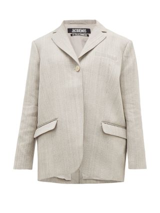 Jacquemus + Moyo Single-Breasted Twill Blazer