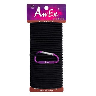 AwEx + Strong Black Hair Ties