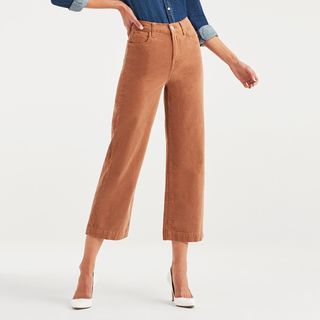 7 for All Mankind + Cropped Alexa Vintage Cord in Penny