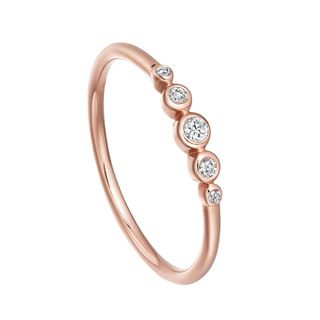 Astley Clarke + Rose Gold Mini Diamond Ring