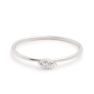 Delfina Delettres + Diamond and White Gold Ring