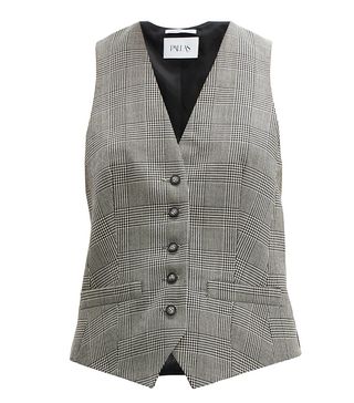 Pallas x Claire Thomson-Jonville + Prince of Wales-Check Wool Waistcoat