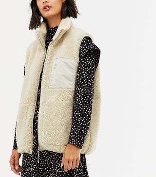 & Other Stories + Borg Gilet in Beige