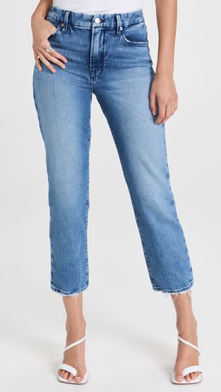 Good American + Good Icon Crop Jeans