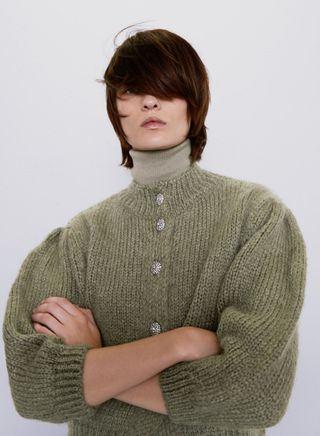 Zara + Wool and Mohair Blend Jacket