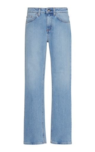 Totême + Straight Cropped Mid-Rise Jeans