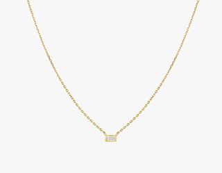 VRAI + Baguette Diamond Bezel Necklace