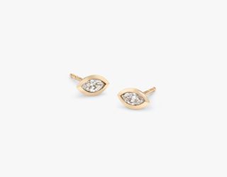 VRAI + Marquise Diamond Bezel Earrings