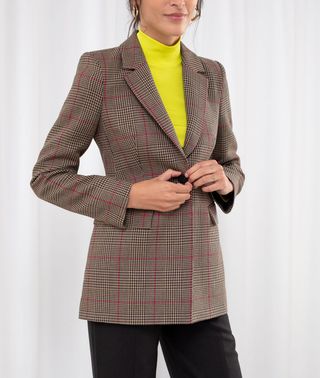 & Other Stories + Hourglass Plaid Blazer