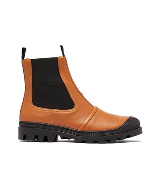 Loewe + Tread-Sole Leather Ankle Boots