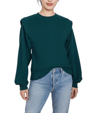 Agolde + '80s Pleated Shoulder Sweatshirt