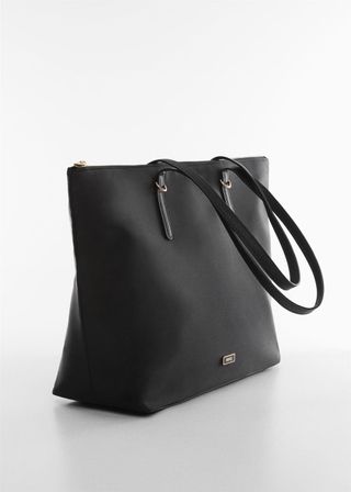 Mango + Technical Fabric Shopper Bag