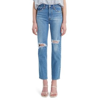 Levi’s + Wedgie Icon Fit Ripped Straight-Leg Jeans