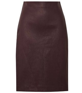 Theory + Leather Pencil Skirt