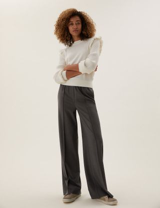 M&S Collection + Wide Leg Trousers