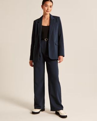 Abercrombie & Fitch + Tailored Relaxed Straight Pants