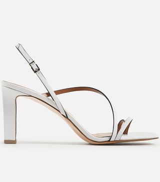 Charles & Keith + Asymmetric Strap Open Toe Sandals