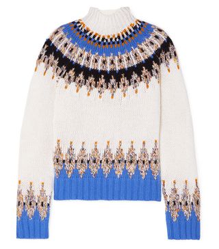 Stine Goya + Justin Fair Isle Wool-Blend Turtleneck Sweater