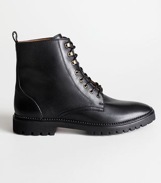 & Other Stories + Lace-Up Leather Boots