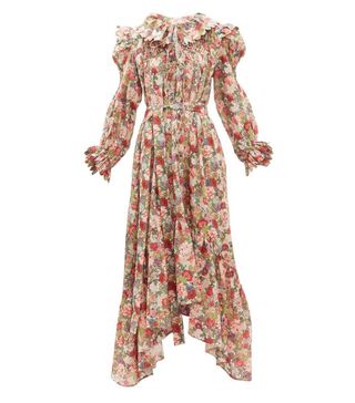 Horror Vacui + Defensia Floral-Print Smocked Cotton Dress
