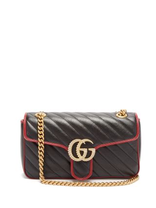 Gucci + GG Marmont Quilted Leather Bag