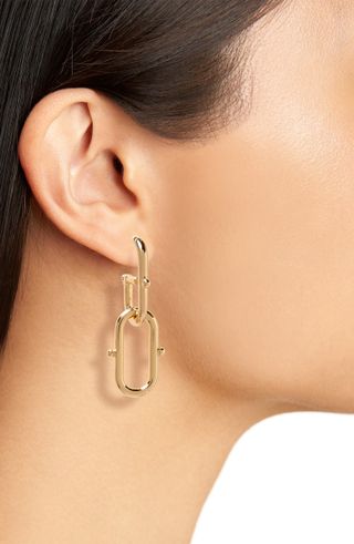 BP. + Oval Link Linear Earrings