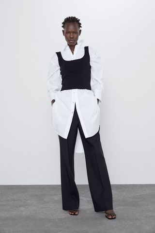 Zara + Oversize Poplin Shirt